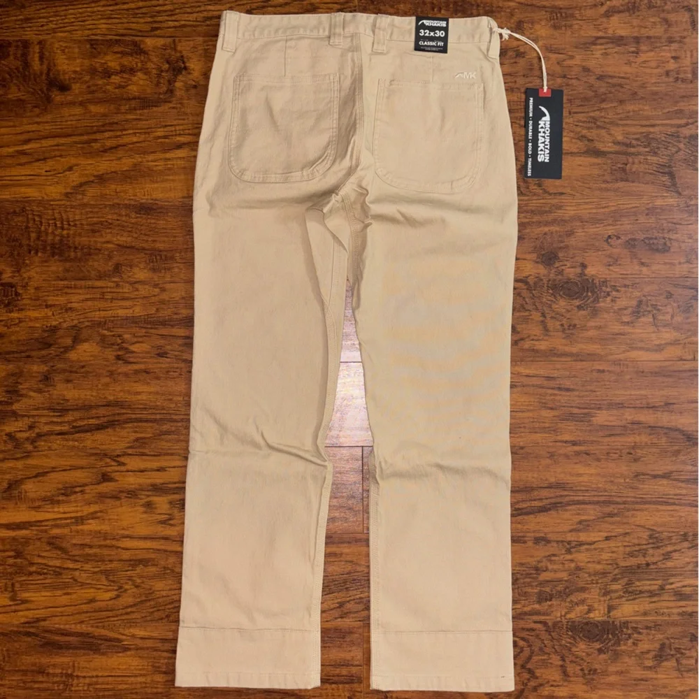 Mountain Khakis NWT Classic Fit Organic Cotton Men's Chinos 32x30 Khaki Pants - Picture 7 of 7